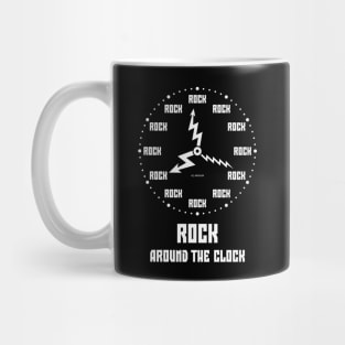 Rock Around The Clock (Nonstop Rocking Rocker / White) Mug